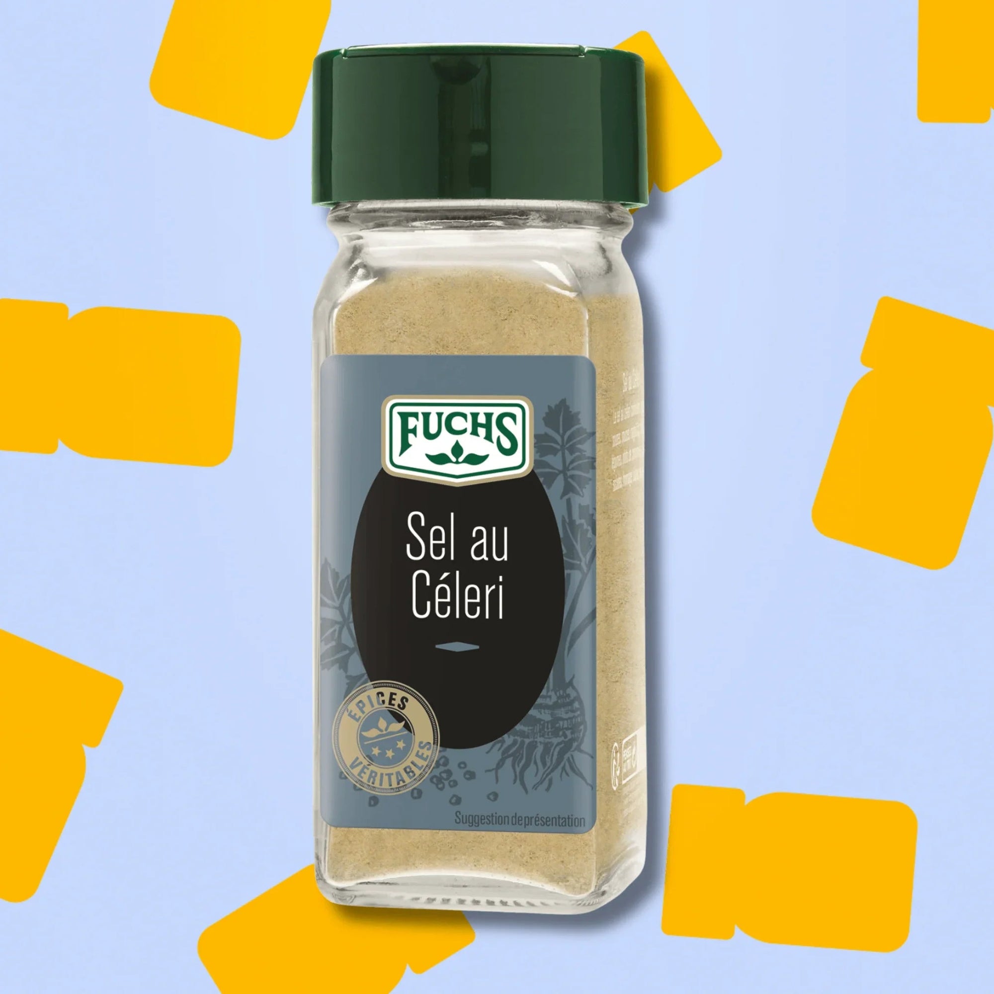 Flacon saupoudreur de sel au céleri Fuchs 70g pour cocktail Bloody Mary et coleslaw
