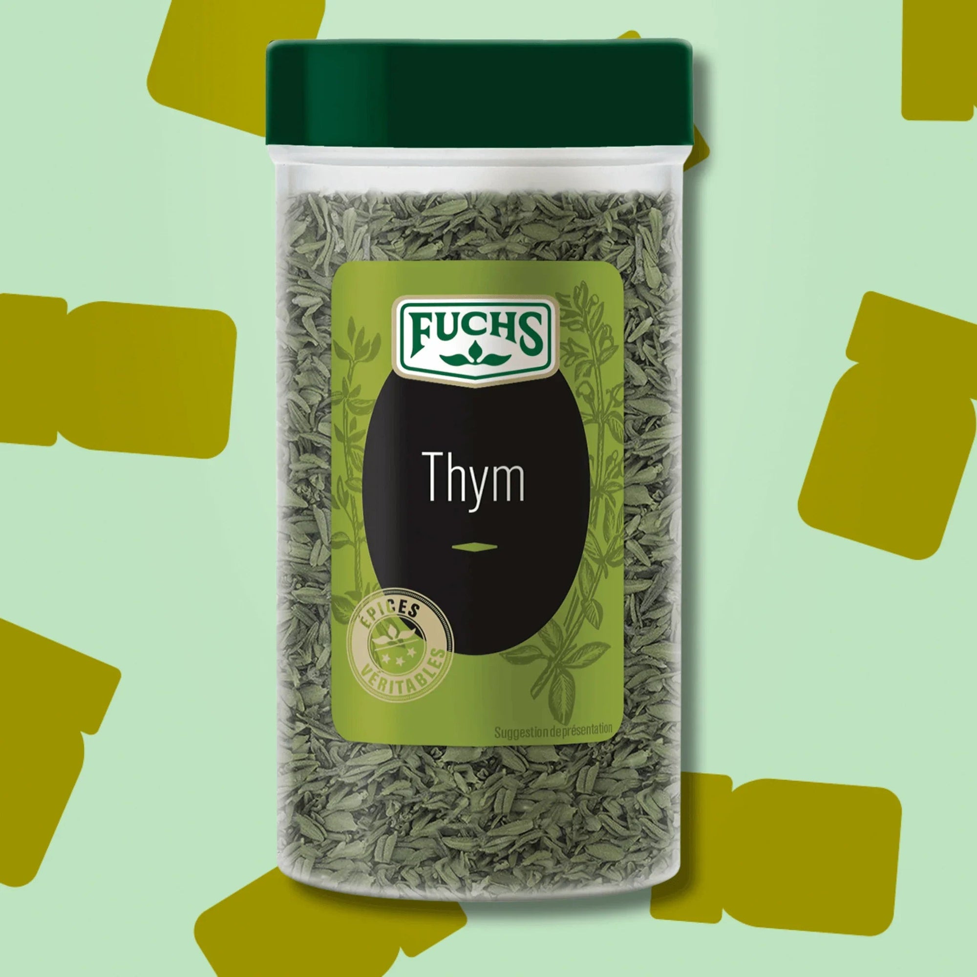 Tubo hermétique de thym déshydraté Fuchs 35g pour poulet rôti ratatouille et légumes grillés
