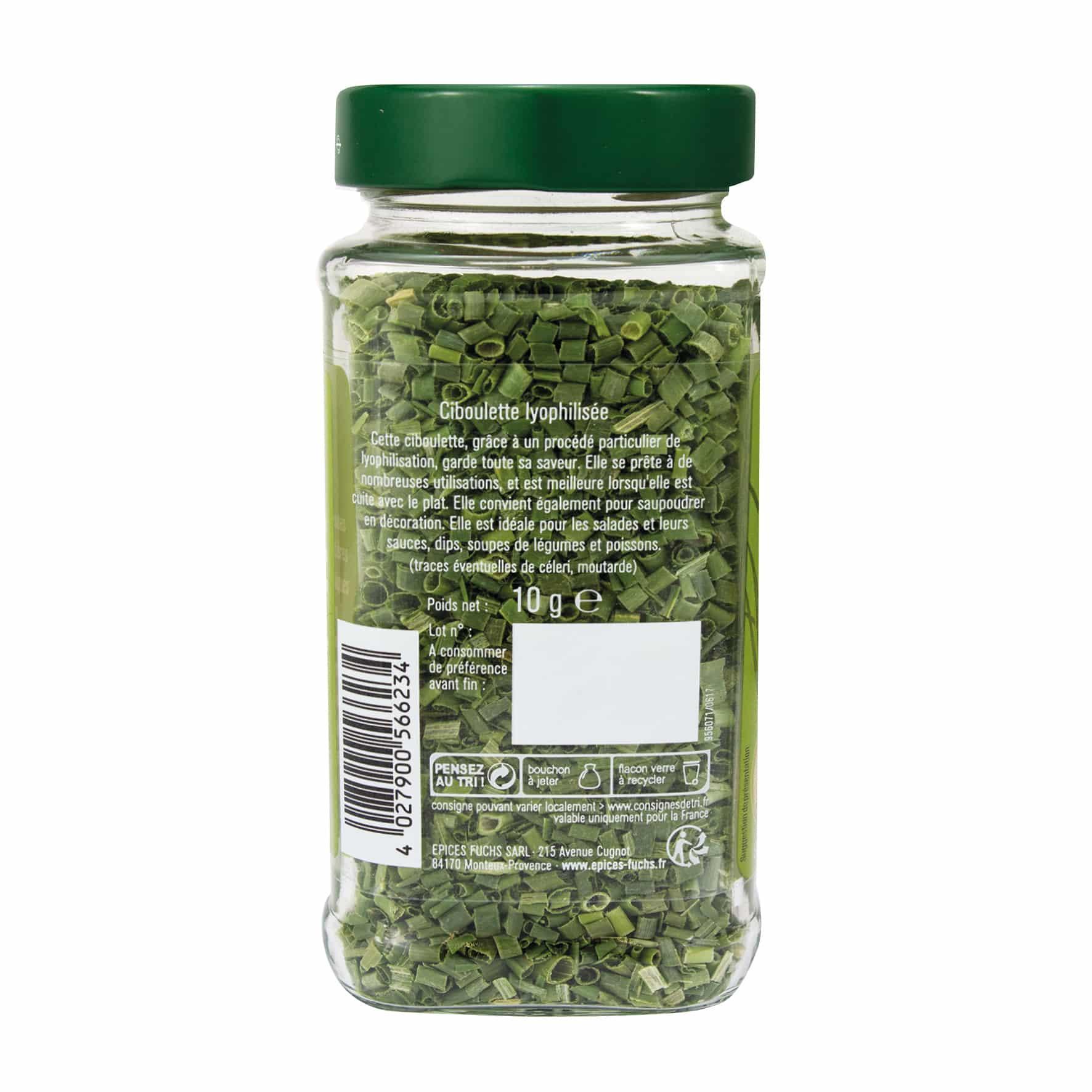Ciboulette lyophilisée - 10G FUCHS - Épices Fuchs