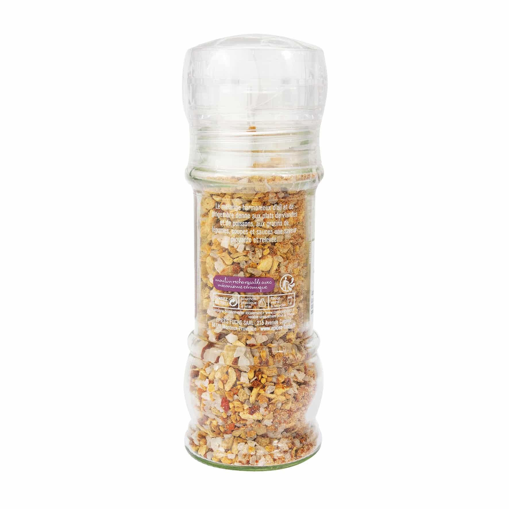 Anti Gaspi _ Mélange Gingembre Ail moulin - 90G FUCHS - Épices Fuchs