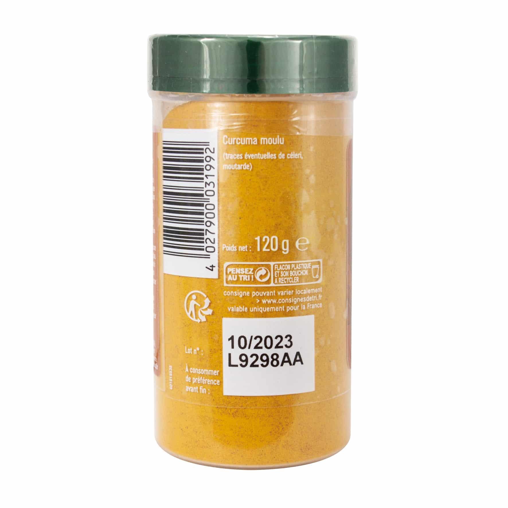 Curcuma moulu tubo - 120G FUCHS - Épices Fuchs