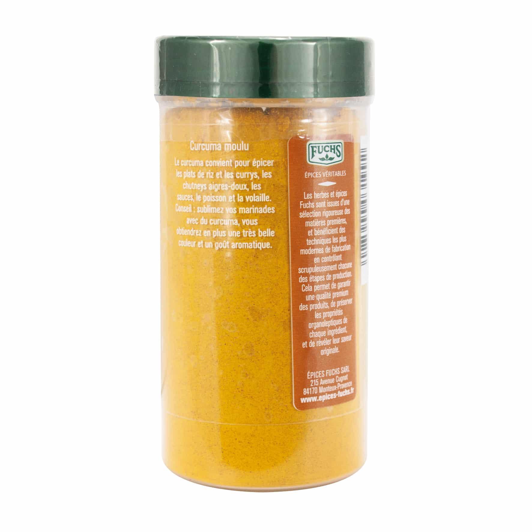 Curcuma moulu tubo - 120G FUCHS - Épices Fuchs