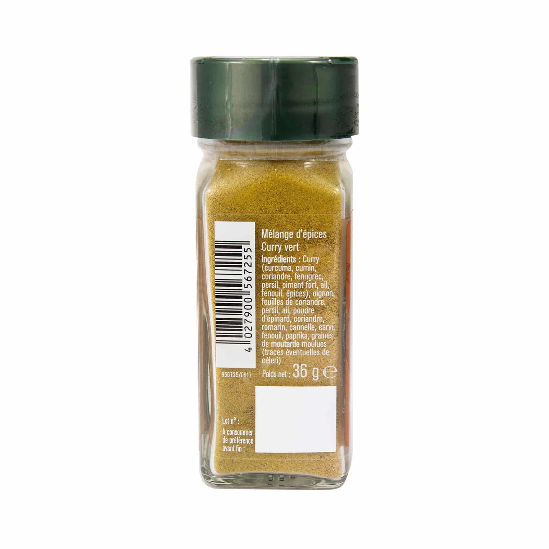Curry Vert flacon - 36G FUCHS - Épices Fuchs