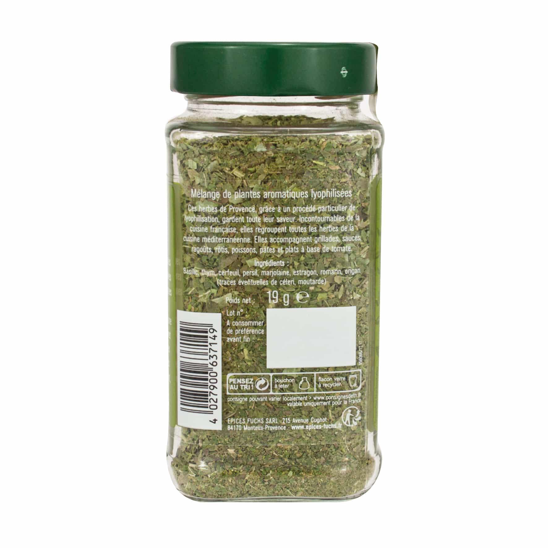 Herbes de Provence lyophilisées - 19G FUCHS - Épices Fuchs