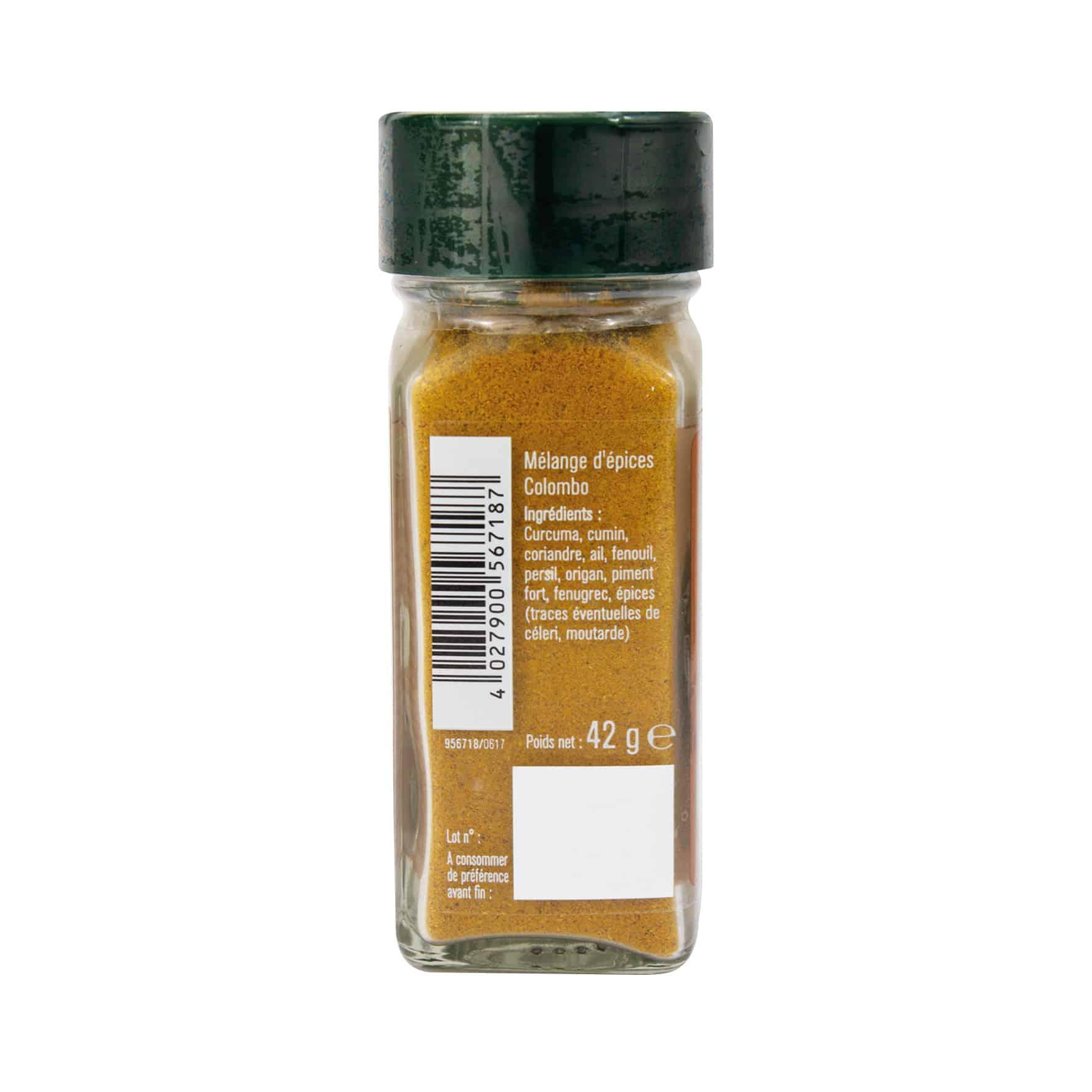 Mélange Colombo flacon - 42G FUCHS - Épices Fuchs