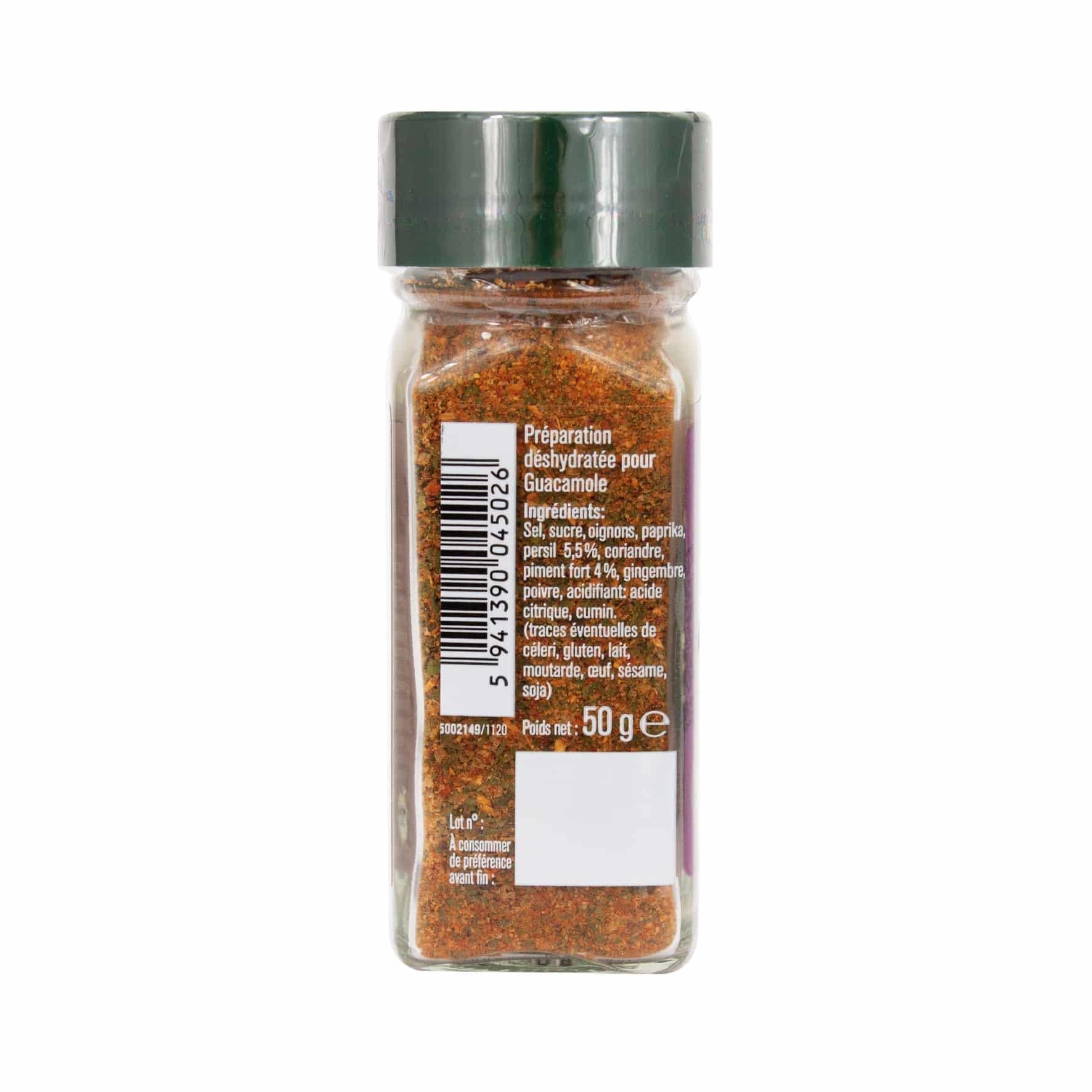 Mélange Guacamole flacon - 50G FUCHS - Épices Fuchs