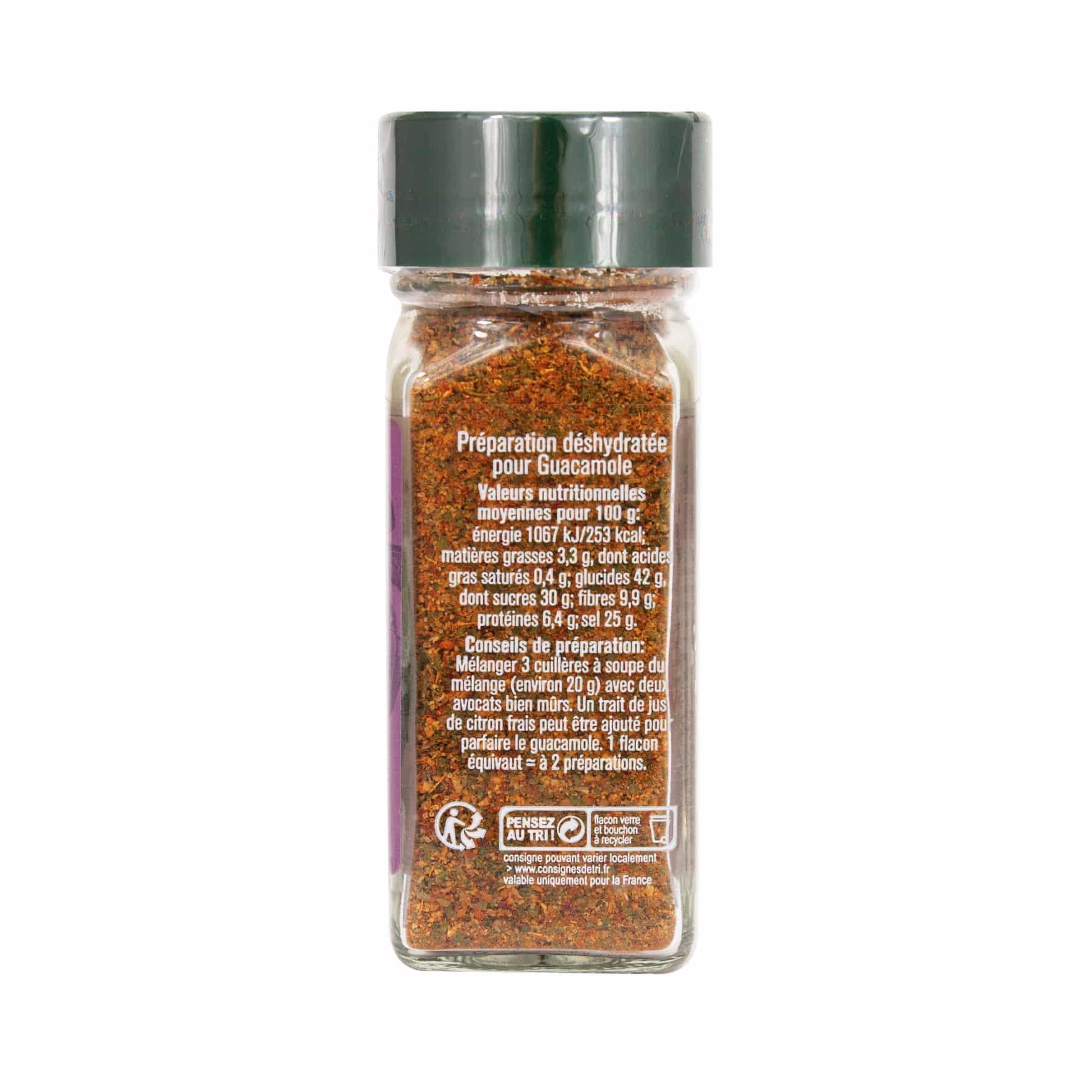 Mélange Guacamole flacon - 50G FUCHS - Épices Fuchs